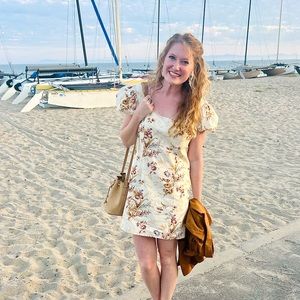 Doen ivory Floral Dress